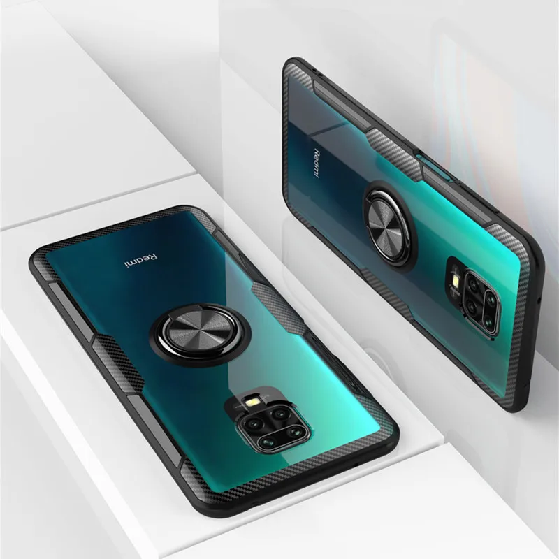 Роскошный защитный Магнитный чехол для Xiaomi Redmi Note 9s автомобильный держатель