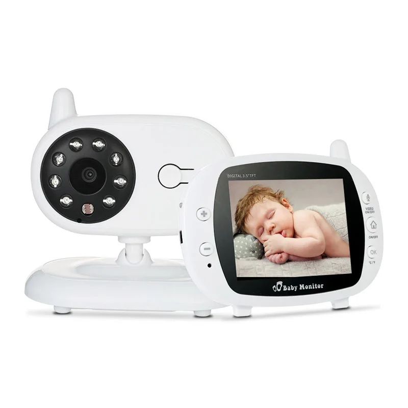 

SP850 3.5 Inch LCD Wireless Video Baby Monitor Security Camera Nanny Night Vision Voice Call Babyphone Temperature Monitoring