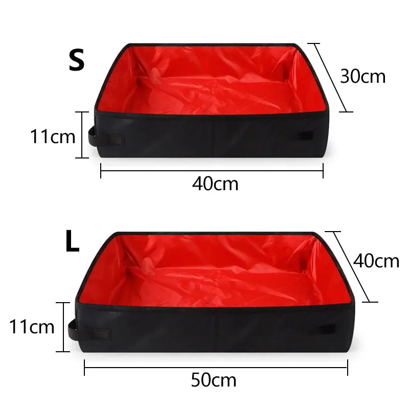 Кошачий горшок складной портативный кошачий наполнитель квадратный