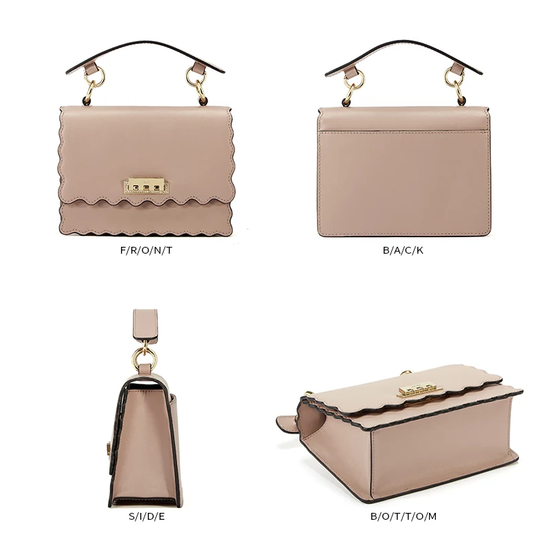 MS. MM замок с алмазами оборками сумки через плечо для женщин натуральная кожа