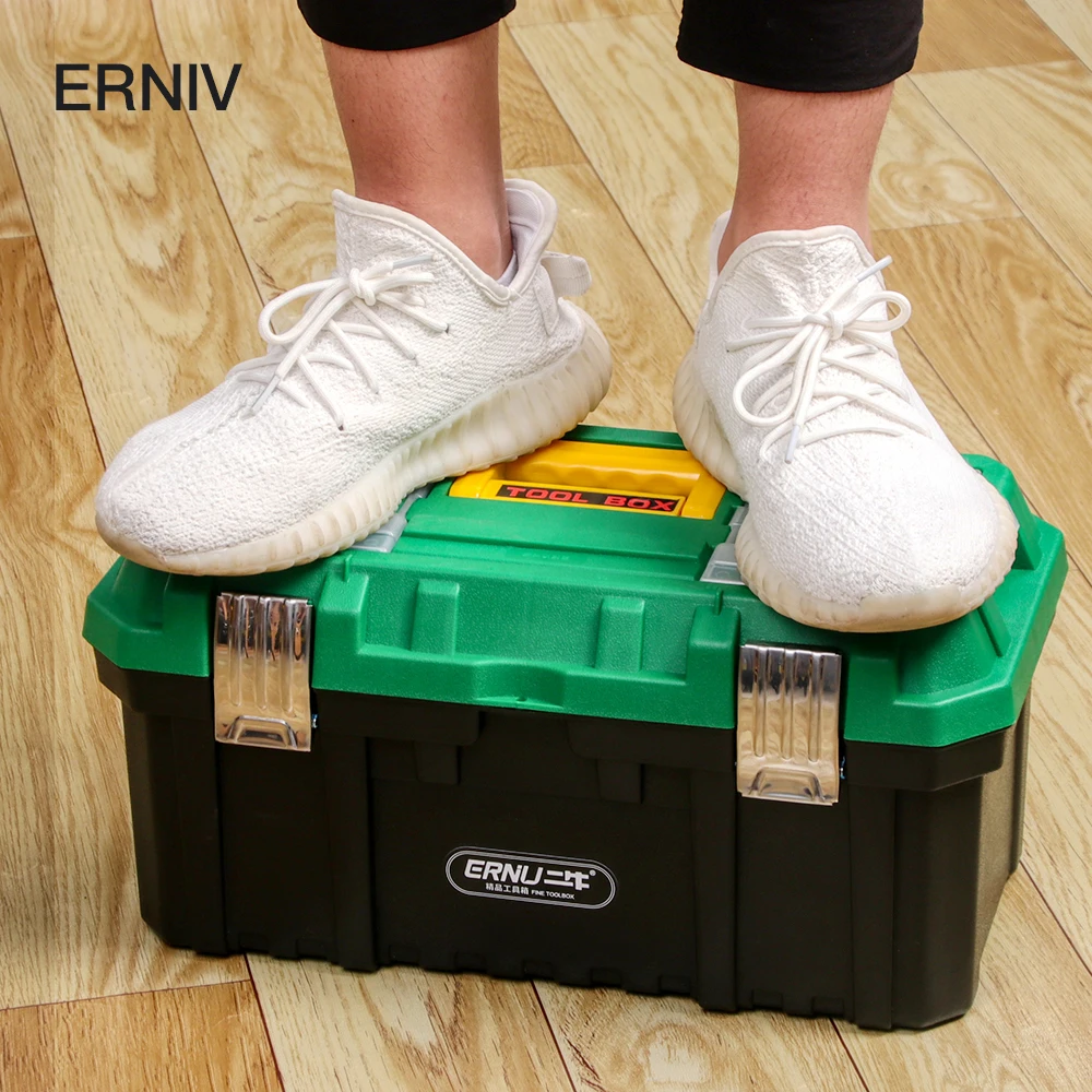 Пластиковый ящик для инструментов со съемным лотком сверхпрочный с 2