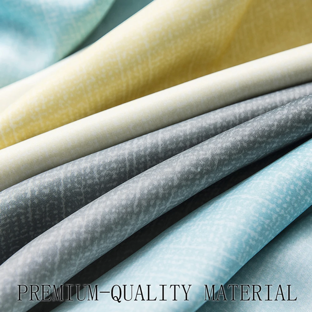 

Modern Double Layer Blackout Curtains Girls Bedroom Living Room Gradual Change Star Window Gauze Curtains Grayish 1 Panel