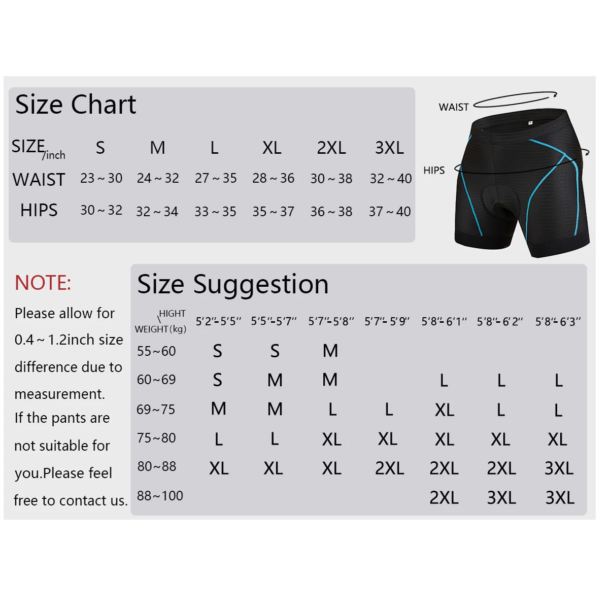 

GCRFL Men Cycling Shorts Upgrade Gel Pad Cycling Underwear Pro Shockproof Cycling Underpant Bicycle Shorts Bike Underwear