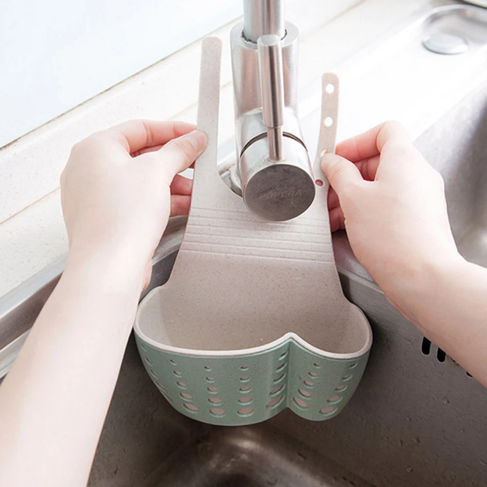 Держатель губок на раковине для кухни и ванной подвесная корзина слива