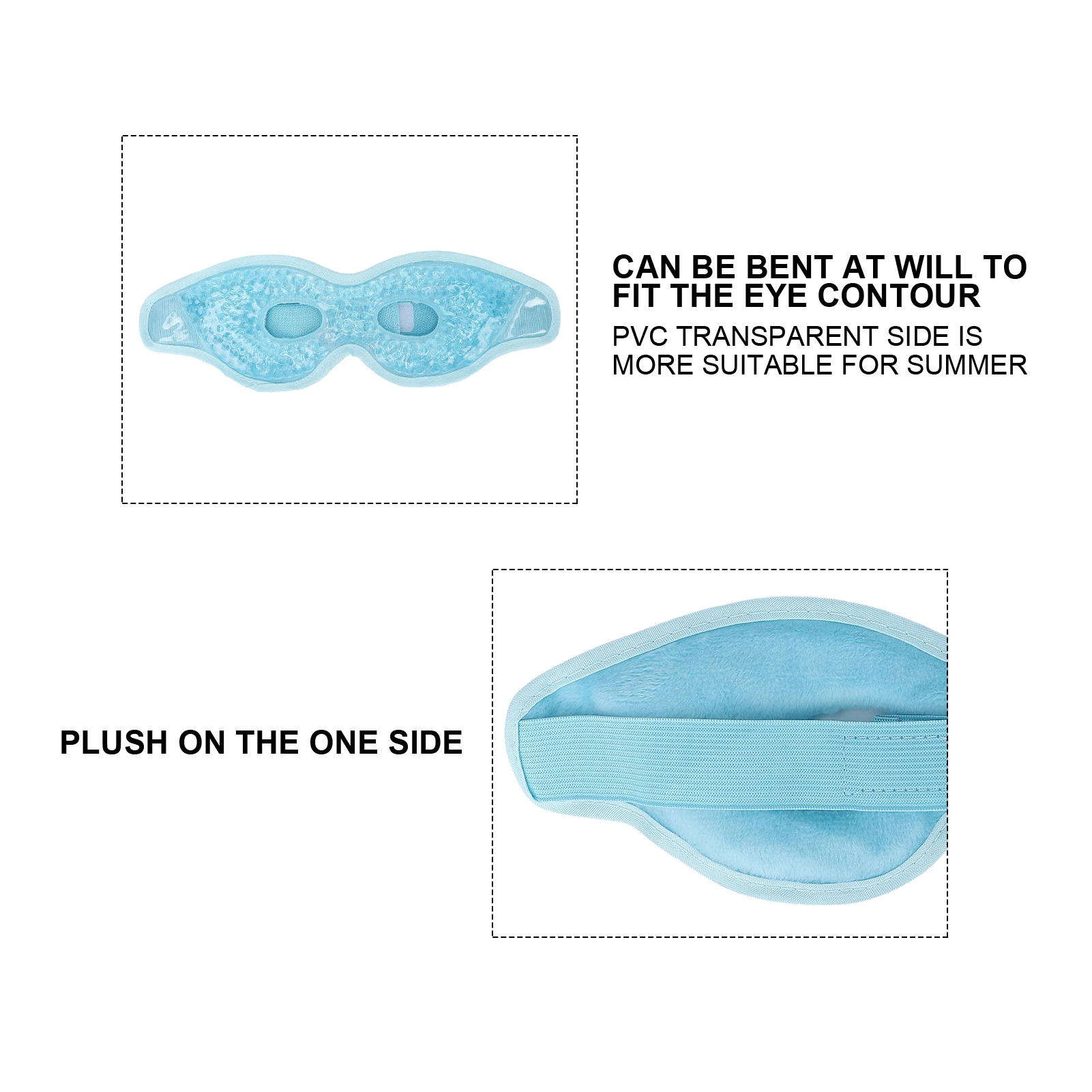 Пакет для глаз с гелевыми бусинами улучшения линии Глаз Спа ледяной пакет