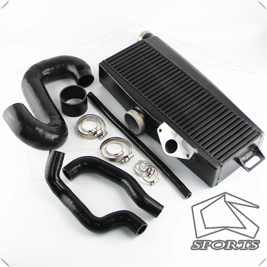 Новый комплект интеркулера с верхним креплением черный силиконовыми шлангами