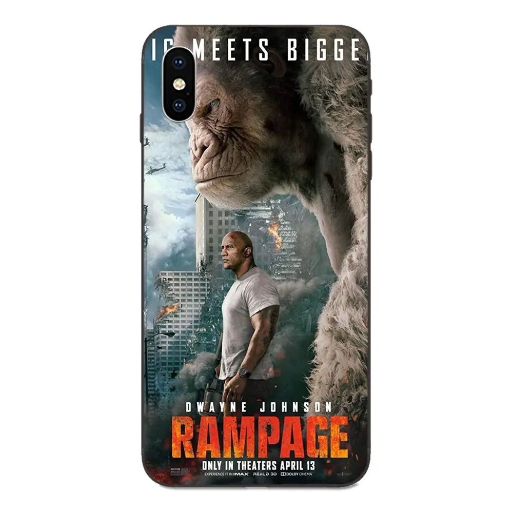 Защитный чехол из ТПУ для Apple iPhone 4 4S 5 5S SE 6 6S 7 8 Plus X XS Max XR Johnson Rampage 2018 | Чехлы