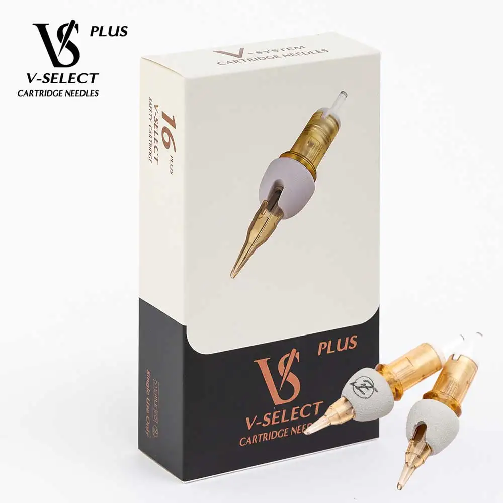 Иглы для картриджей тату-машинки EZ V-Select с круглыми поролоновыми крышками 16