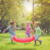 plastic kids hanging seat toys with height adjustable ropes children portable garden swing chair outdoor hanging swing play toys