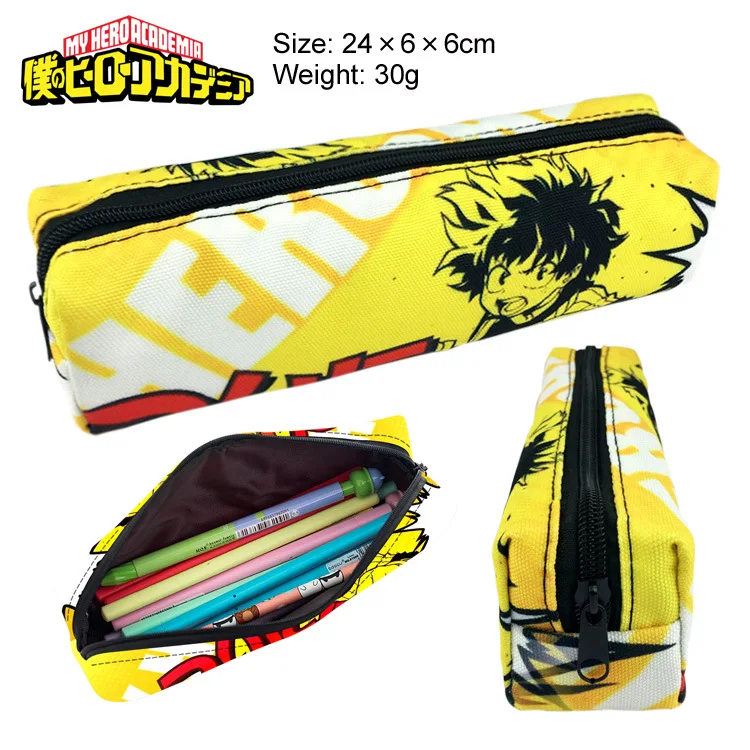 

Anime My Hero Academia cute stationery box student pencil case children wallet zipper cosmetic bag small straight pencil case