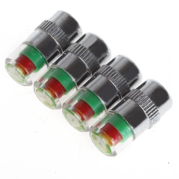 4 шт. 2.4 бар/36 фунтов/кв. дюйм автомобильный монитор давления в шинах колпачки на