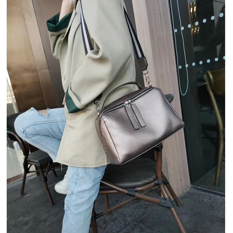 Сумки через плечо из натуральной кожи Женская винтажная Подушка женская сумка