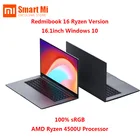 Ноутбук Xiaomi Redmi Book, 2020 дюйма, полный экран, ультратонкий, R5 R7, шесть ядер, 4500U, 4700U, 16,1 sRGB, 100 P FHD, 1080