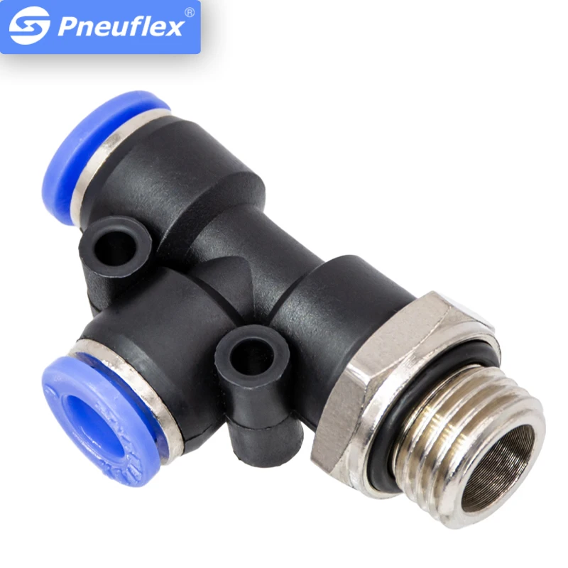 

Push In Quick Fitting 10PCS Male Run Tee Connector Brass 4-16mm Outer Diameter Water Air Vacuum Hose Pipe Thread Pneumatic Parts