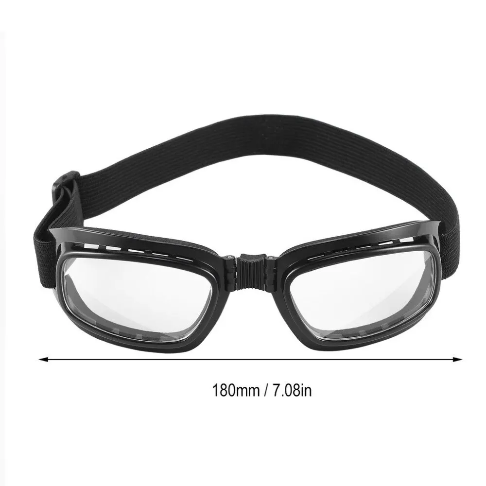 

Foldable Vintage Motorcycle Glasses Windproof Goggles Ski Snowboard Glasses Off Road Racing Eyewear Dustproof Goggles