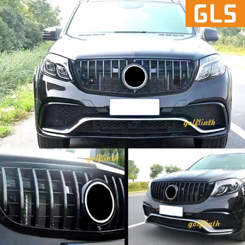 Для GLS class X166 GT R решетка гриль для Mercedes Benz GLS63 передняя 2016-2018 | Автомобили и