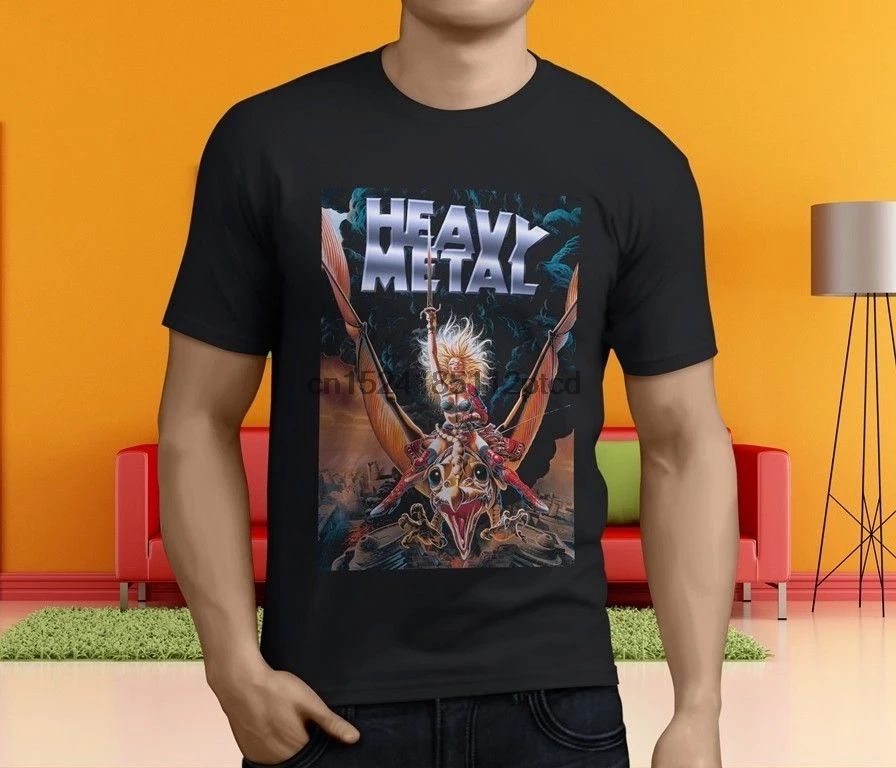 

New Popular Heavy Metal Vintage Movie Poster Mens Black T-Shirt Size S-3XL