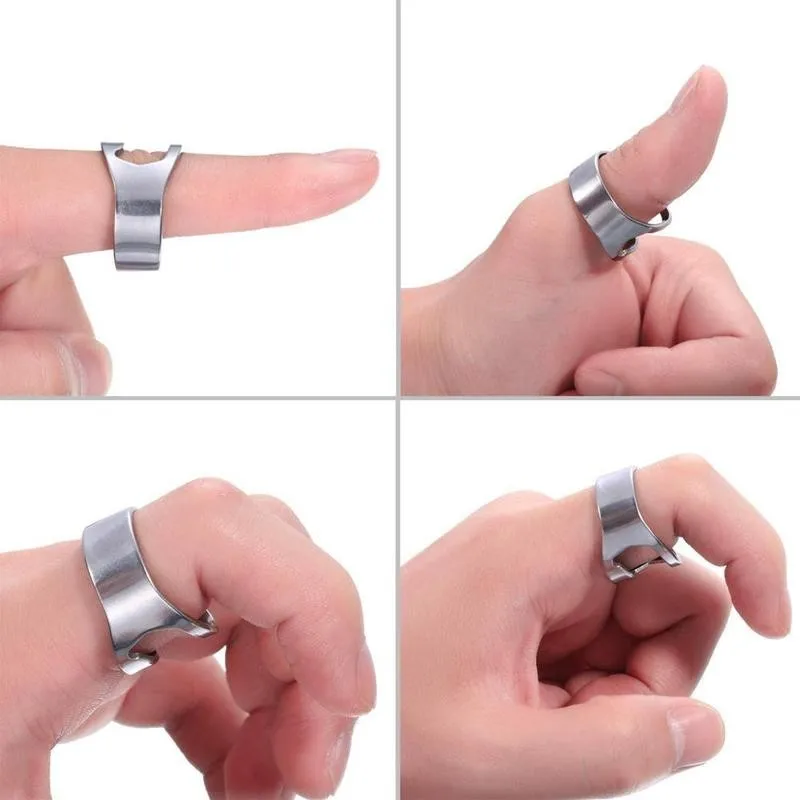 

Bottle Opener Ring 22mm Creative Mini Steel Ring Corkscrew Opening Kitchen Colorful Remover Finger Cap Beer Versatile R1H5