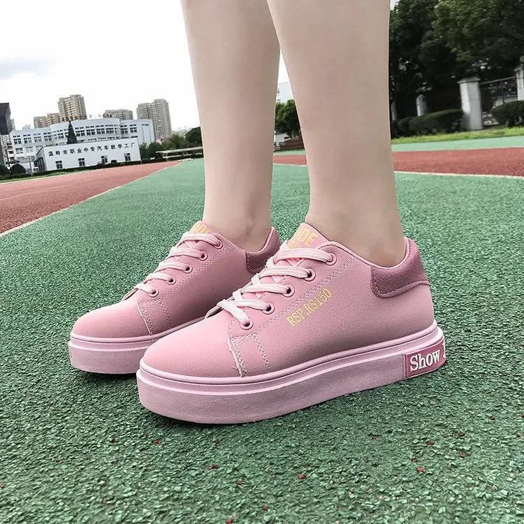 2019 Spring New Thick-bottomed Round Headband Single Shoes Flat Bottom Non-slip Wild Wear Student Casual Women's |