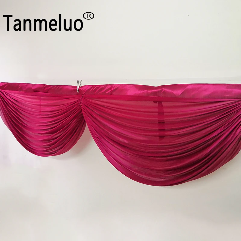 Ледяной Шелковый стол swag valance драпировка для стола юбка скатерть украшение