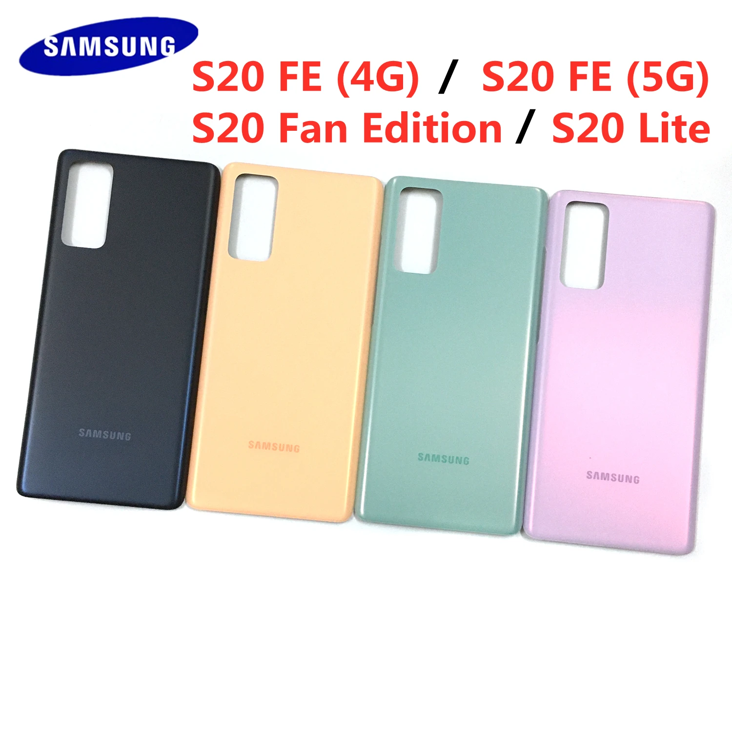 

Корпус для SAMSUNG Galaxy S20 FE (Fan Edition) 4G 5G S20 lite S20fe, задняя крышка аккумулятора, задняя крышка, замена панели