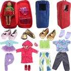 Доступная цена кукольная пижама и обувь подходит для 18-дюймовых американских кукол и кукол-новорожденных 43 см, подарки для девочек нашего поколения