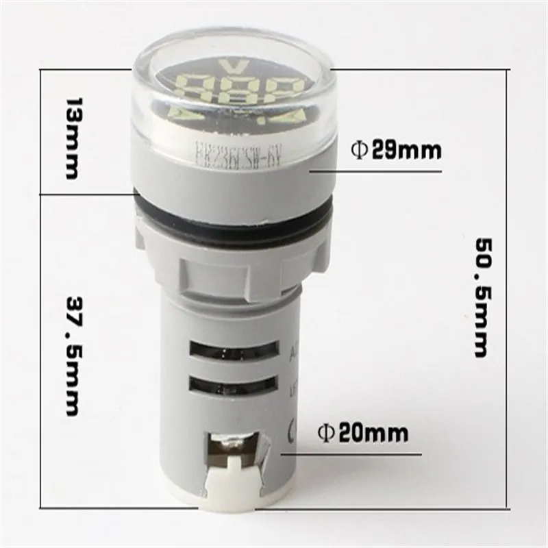 

5 Colors LED Portable Mini Office Home 20-500V High Precision Digital Electronics Voltmeter