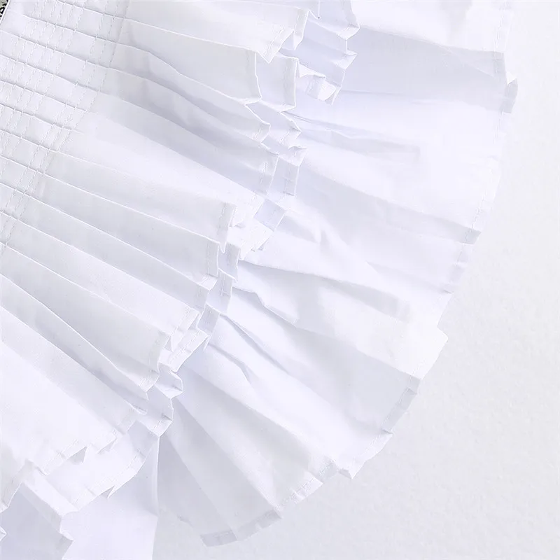 

Vintage Butterfly Sleeve Female Shirts Sexy Deep V-neck White Crop Blouses Office Lady Blusas Chic Short Tops