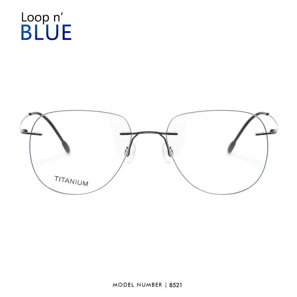 Мужские ультралегкие очки в титановой оправе квадратные классические для мужчин