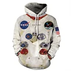 Толстовка QNPQYX для женщин и мужчин, зимняя уличная одежда, топы, костюм с 3D астронавтом, космосом, пуловер, свитшот, ужасный карман, верхняя одежда, теплые толстовки