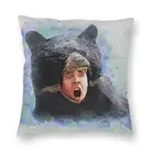 Квадратный чехол для подушки с акварелью Николаса Кейджа медведя, домашний декор, милые подушки, декоративная подушка для гостиной с двусторонним принтом