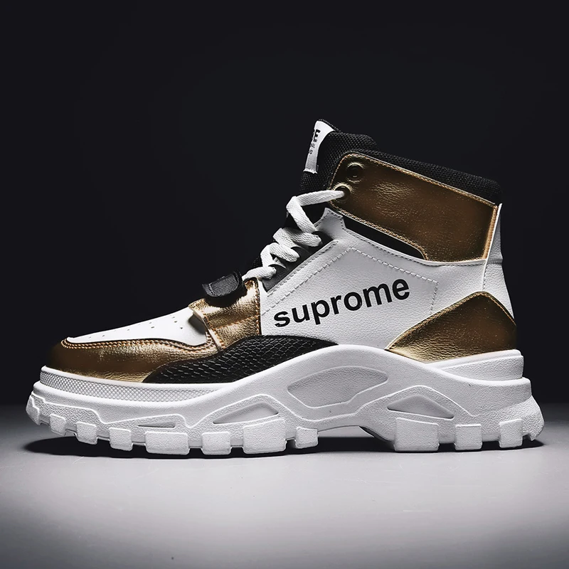 Брендовые кожаные мужские ботинки осенне-зимние теплые Martens с высоким берцем