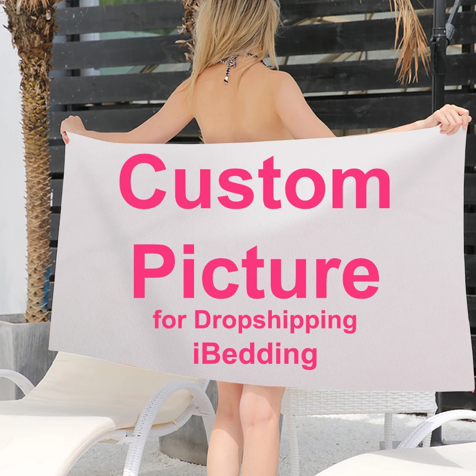 Летнее пляжное полотенце из микрофибры с принтом | Дом и сад