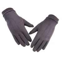 winter suede mens gloves sports warm and velvet outdoor riding mens touch screen gloves winter warm gloves