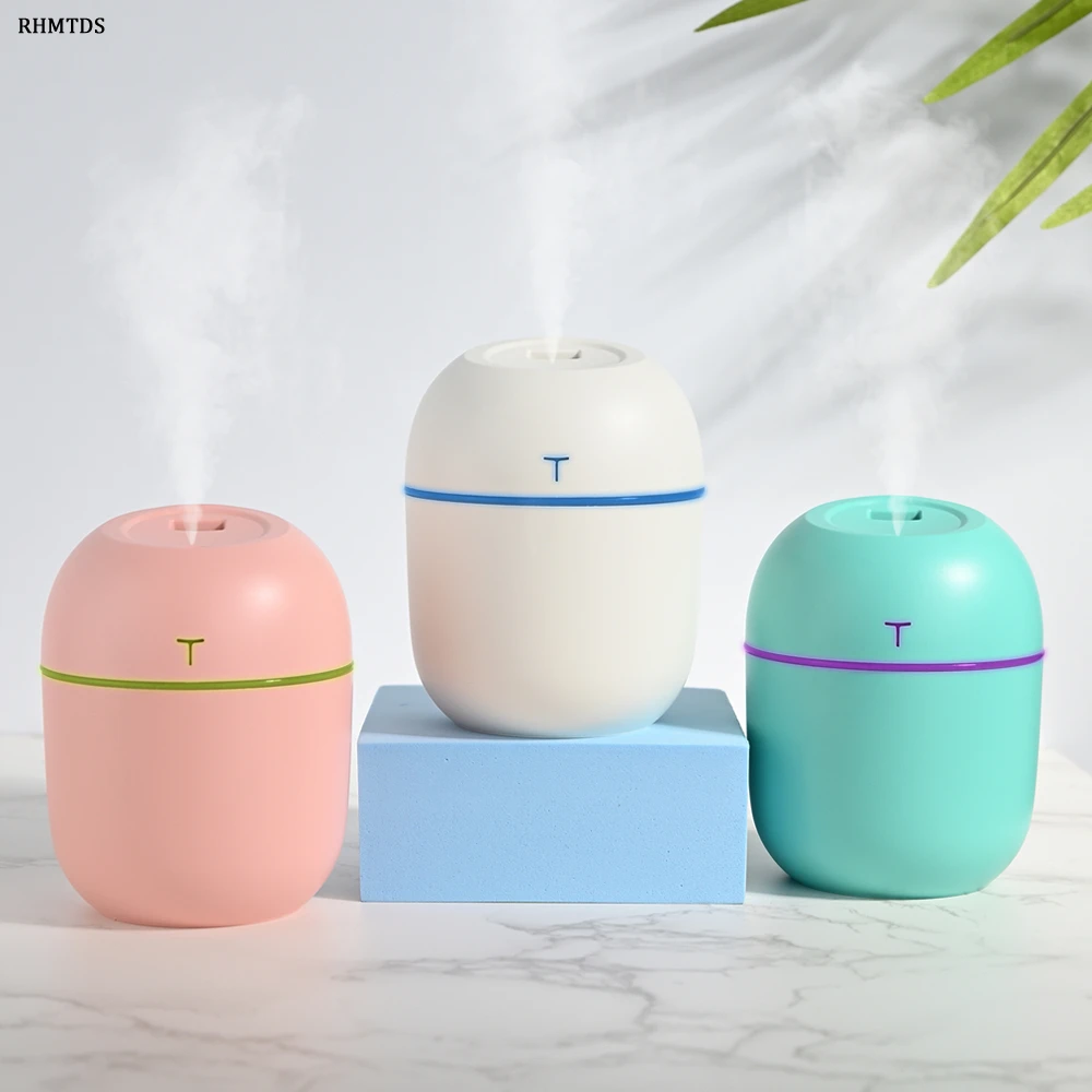 

Ultrasonic Air Humidifier 220ml Aroma Diffuser Humidifier USB Cold Mist Sprayer With LED Night Light Essential Oil Diffuser