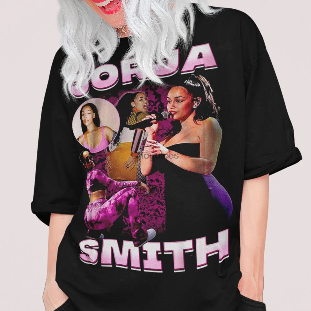 Рубашка Jorja Smith в винтажном стиле унисекс хлопковая футболка свитшот толстовка