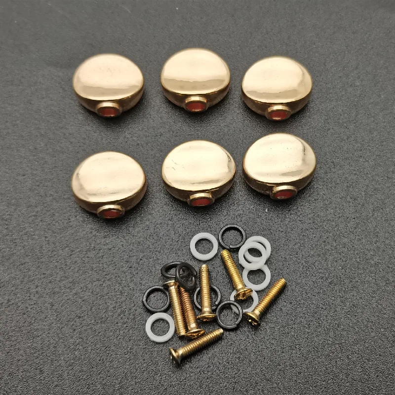 6 шт. или 60 маленькие овальные металлические Гитарные тюнеры для ключей сменные
