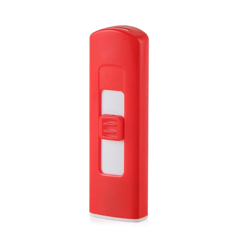 Red Мини двухсторонняя Зажигалка USB перезаряжаемая ветрозащитная зажигалка - Цвет: Red