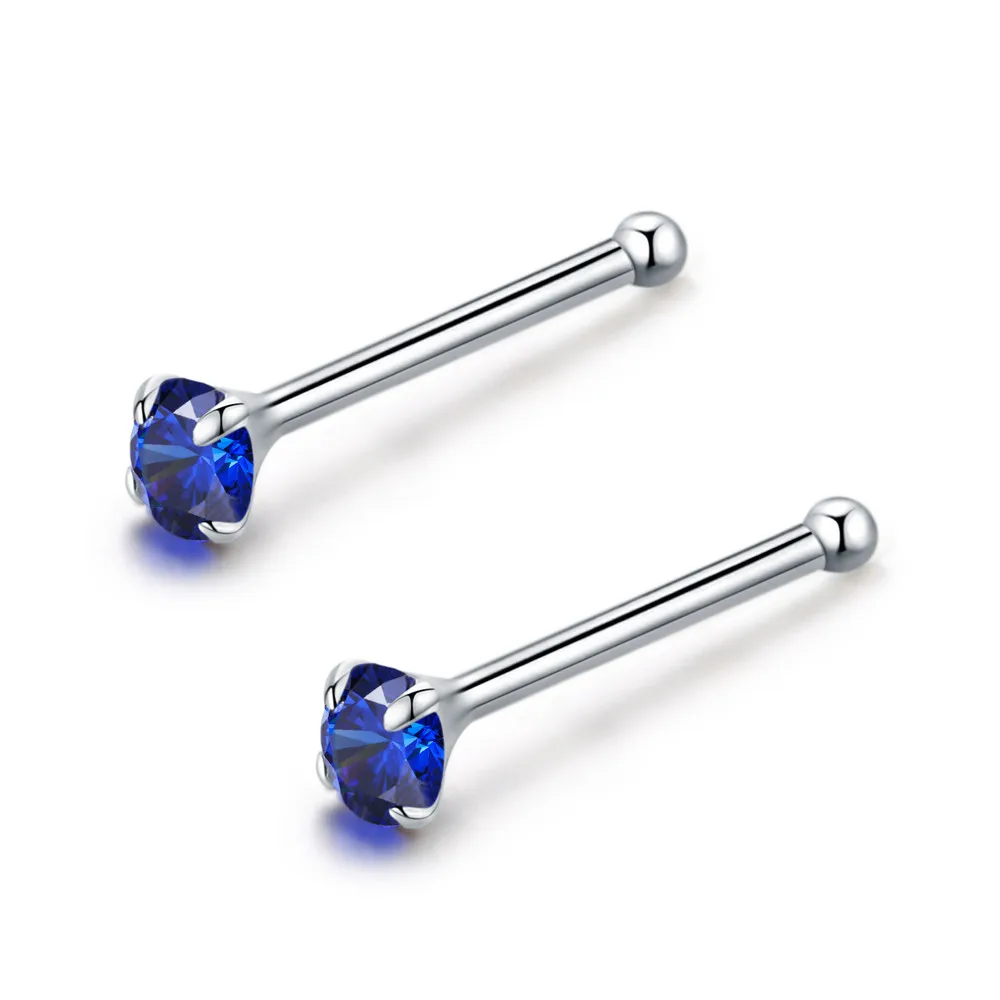 Серьги гвоздики из серебра 925 пробы 24 шт./компл.|Украшения для волос броши и