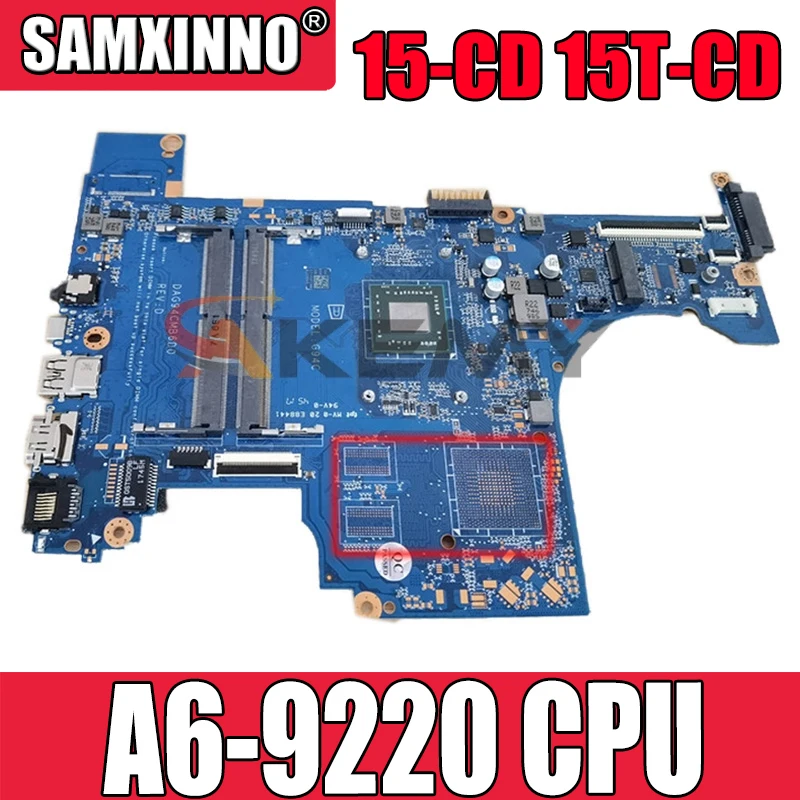 

Akemy новый для hp pavilion 15 или никель-кадмиевых 15T-CD материнская плата 926285-601 926285-501 926285-001 аккумулятор большой емкости DAG94CMB6D0 A6-9220 100% тестирование
