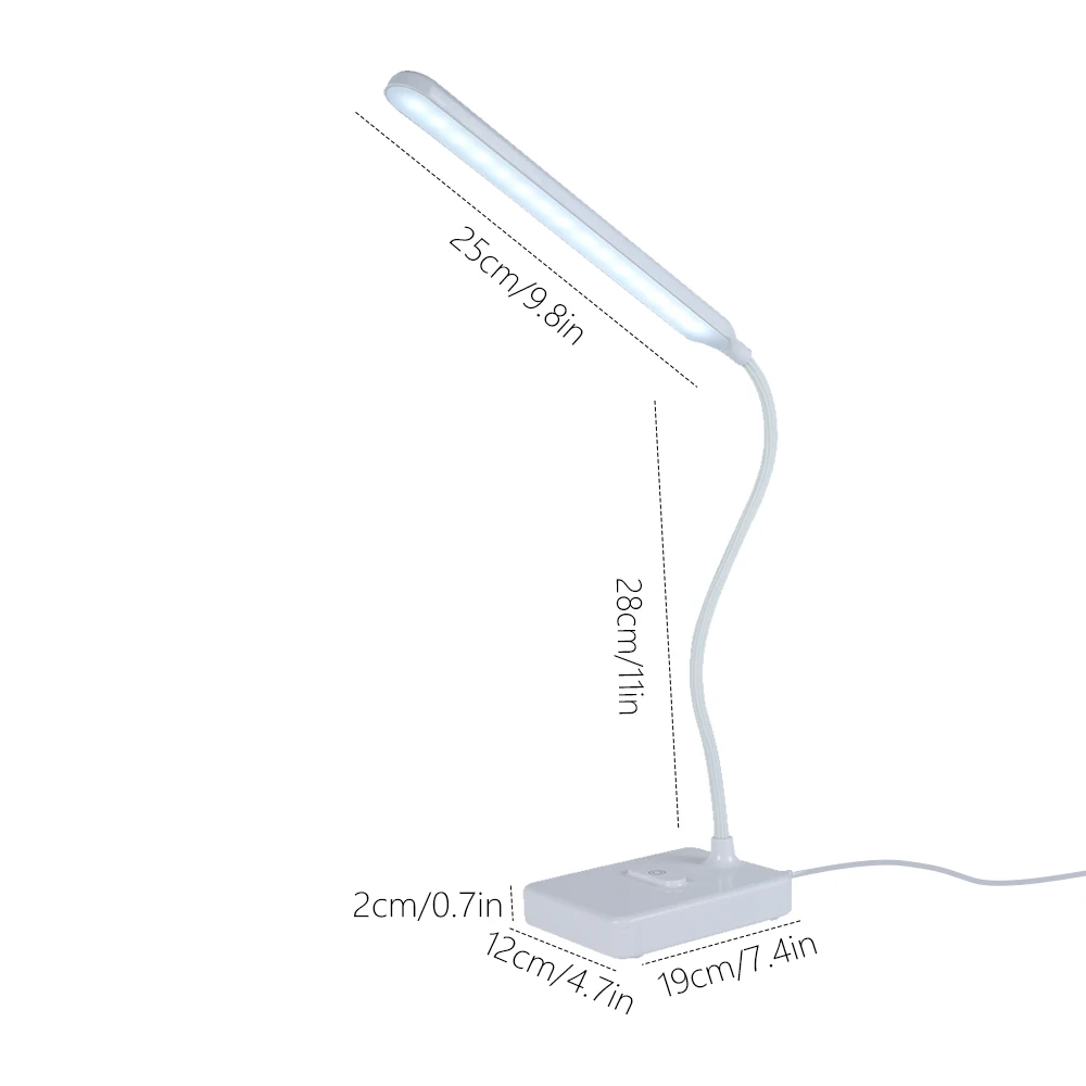 

LED Desk Lamp Foldable Touch Table Lamp DC5V USB Powered Table Light Night Light Touch Dimming Portable Lamp for Living Room