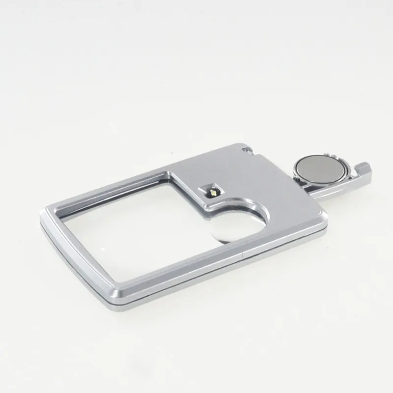 Портативная ультратонкая пластиковая лупа из ПВХ со светодиодсветодиодный