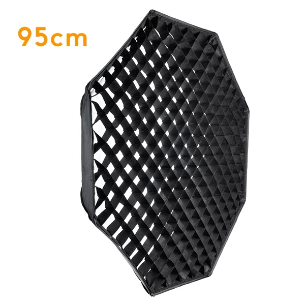

Godox Pro Studio Octagon Honeycomb софтбокс с решеткой 95cm 37 "с креплением Bowens для студийной стробоскопической вспышки