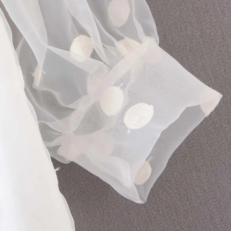 2019 осенние женские топы и блузки в горошек шифоновая блузка женская с бантом