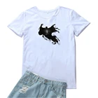 Женская футболка с принтом оленя из глубокого леса