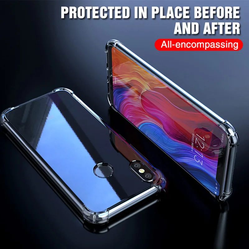 Мягкий ТПУ силиконовый прозрачный чехол для xiaomi mi 8 9 se задняя прозрачная оболочка