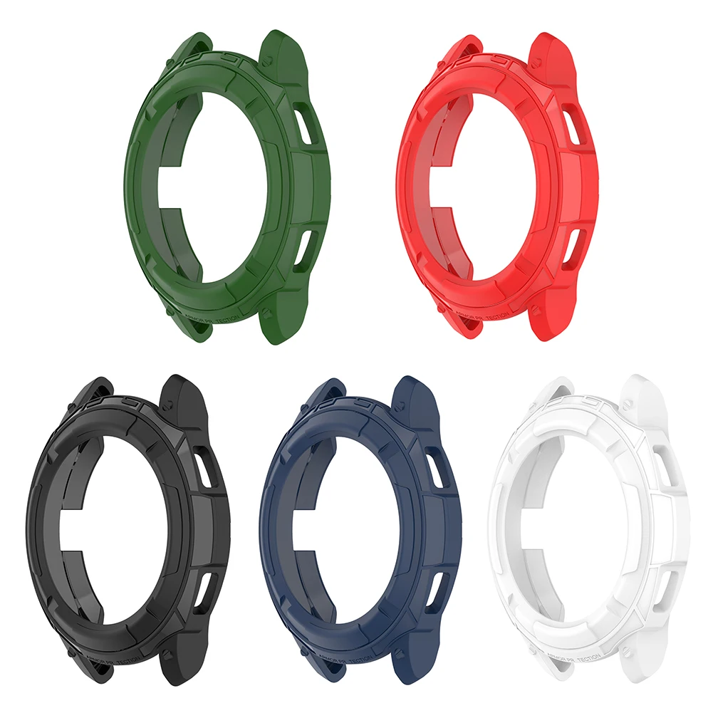 

TPU Case Cover Prevent Scratches for Samsung galaxy watch4 classic 42mm Watch Frame Bumper Green Red Black Midnight Blue White