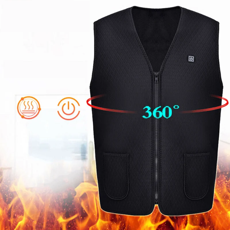 

Electric Heated Vest Jackets Warm Up Heating Warmer for Winter Outdoor Skiing TC21