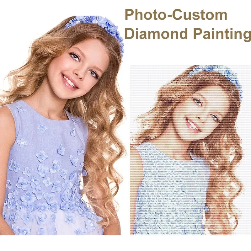 

Photo Custom Diamond Embroidery Full Crystal Diamond Painting 5D Diy Cross Stitch Diamond Mosaic Art Kit Decoration Gift