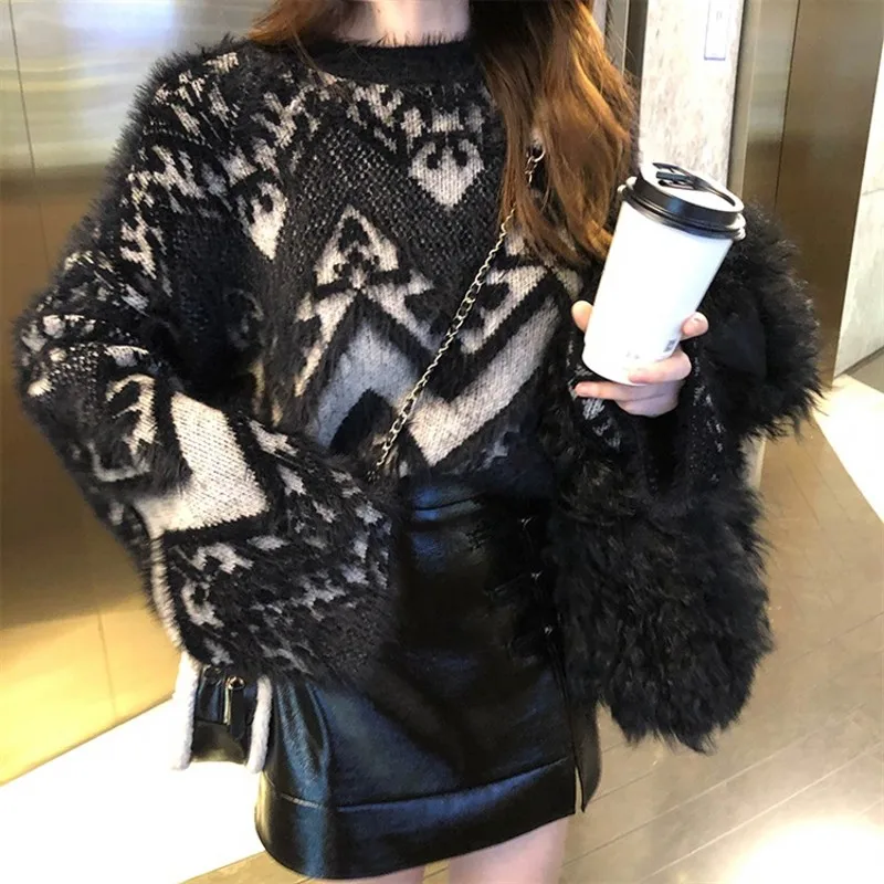 

2020 Autumn Women Knitted Sweater O-Neck Women Soft Sweater And Pullovers Winter Sweater Femme Tricot Pull Femme